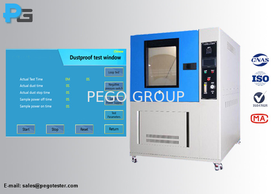 IEC 62196-1 Sprzęt do badań pyłu piaskowego dla pojazdów elektrycznych PLC IP5X i IP6X